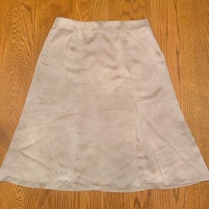 "Fame & Partners" silky skirt, ivory, 8
